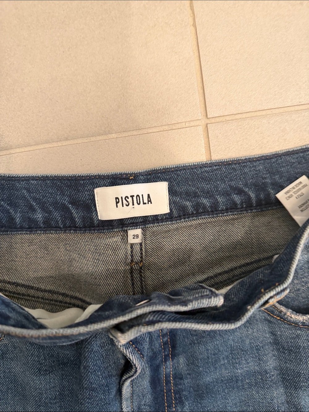 Pistola Dark Blue Relaxed Barrel Jean - Picture 4 of 4